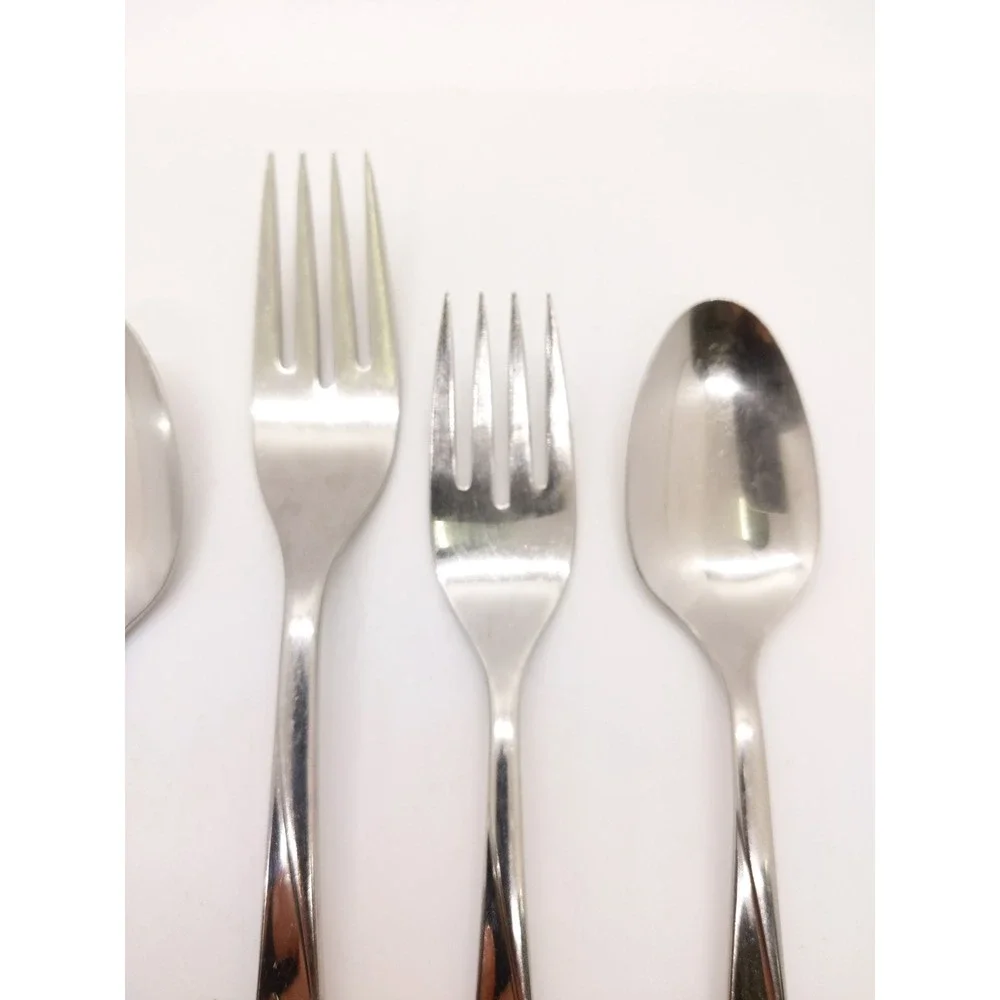 Oneida Rogers Sweet Briar Rose Flatware Set 6pc Silver Stainless Floral Design